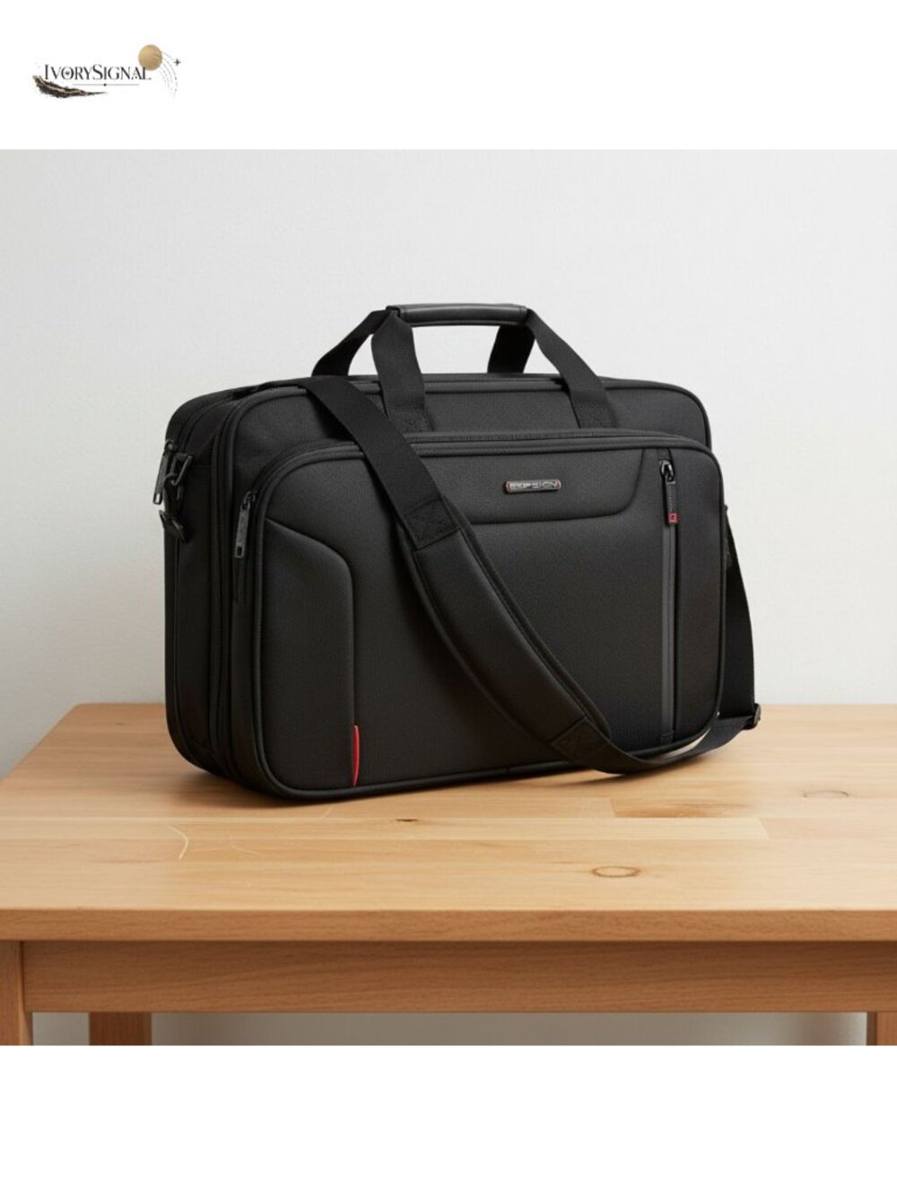 EMPSIGN Expandable Laptop Briefcase Fits 17.3 Inch Computer Water Repellent